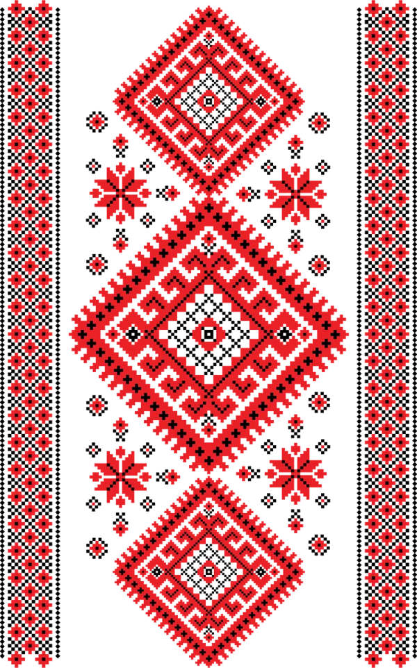 Шевица с ромбове и вертикални ленти