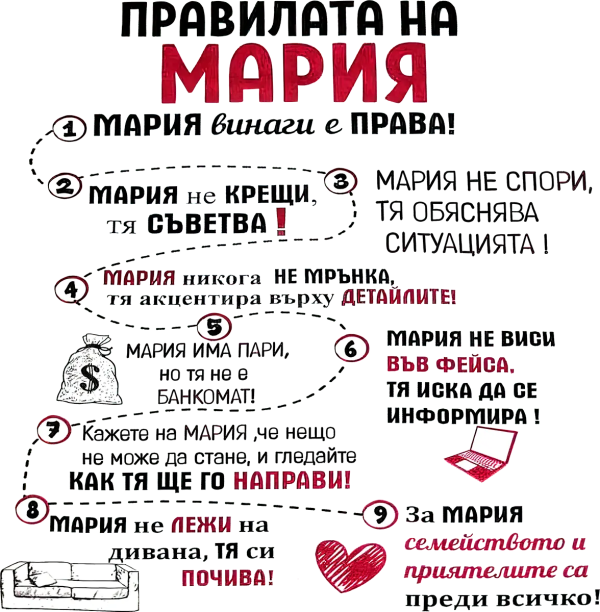 Правилата на Мария — девет точки
