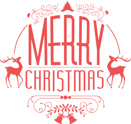 Merry Christmas — розово с елени