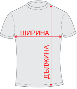 Как се мерят ширина и дължина на тениска