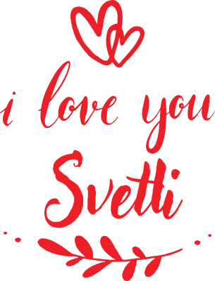 i love you Svetli — със сърца